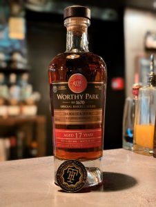 Bottle of Worthy Park Rum